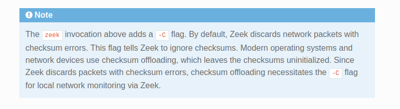 Important note in Quickstart